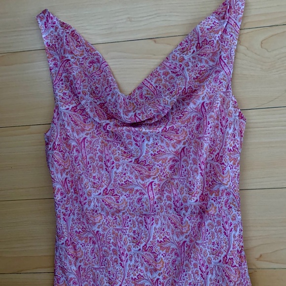 Ann Taylor Dresses & Skirts - Ann Taylor Pink Paisley High Low Silk Dress Ann Taylor Dresses & Skirts - Ann Taylor Pink Paisley High Low Silk Dress